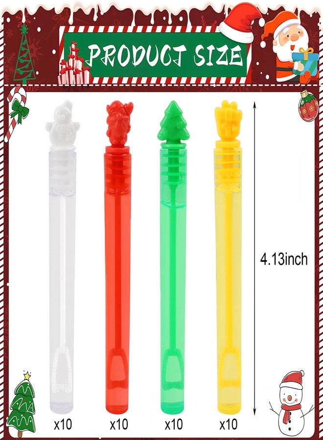 لوفر مجموعة LOAVER المكونة من 40 عصا فقاعات صغيرة للأطفال، هدايا مثالية لحفلات عيد الميلاد، ألعاب رائعة لحشو أكياس الهدايا، جوائز منزلية أو صفية. - Image 2